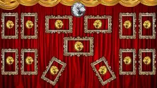 RED CURTAIN WITH DISCO BALL CUSTOM DESING || Premium vj loop free || download link in description