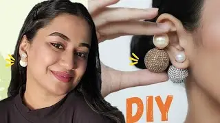 Diy Stud Earrings || Unique Jewelry Making Ideas #diy #jewelrymaking