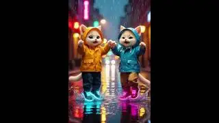 Kittens cute dancing 🐾🔥 #shorts #viralcatshorts #cutecats #catlovers #catshorts #aicat #ytshorts