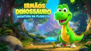 🦕 A Grande Aventura dos Irmãos Dinossauro! (Música infantil kids) #heitoremirellakids 