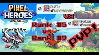 PIXEL HEROES ADVENTURE: PVP! Rank #5 vs Rank #9