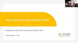 Sleep awareness and mental health with a Rogers Behavioral Health expert