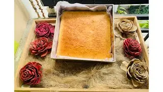 Perfect Eggless Sponge cake without butter & condensed milk।परफेक्ट स्पोंज केक बिना बटर और अंडे के
