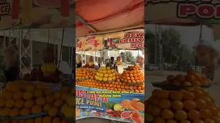 $0.54 Orange Juice in Pakistan 🇵🇰 #travelblogger #juice #pakistan #shorts