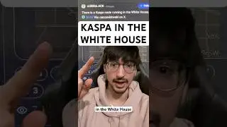 #KASPA Node in the White House!!