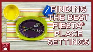 Finding The Best Fiesta Place Settings - Fiestaware Color Combinations & New Rectangle Plates!