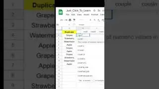 How to Find Duplicate Entries in Excel | Find Duplicates Hindi Mein | Just Click To Learn
