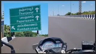 Kumbakonam Thanjavur new highway bike ride 🏍️ #shaglitz #bike