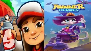 Subway surfer vs cat runner coin challenge who win?@Am gamer #subwaysurfer