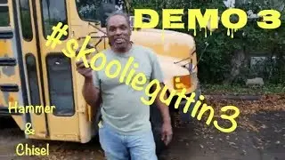 Skoolie Conversion | Demo 3 |Removal of Windows, Paneling, Flooring,etc...