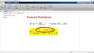 Recursive programming in MATLAB