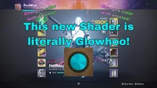 Destiny 2 but this NEW shader is just like GLOWHOO!