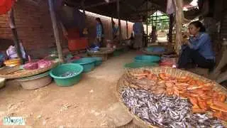 Khmer Traditional Village Market in Cambodia