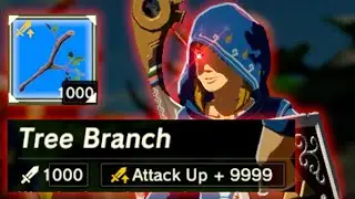 Calamity Link got a Tree Branch with Attack Up + 9999!!! | Breath of the Wild