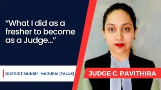 Tips to clear Civil Judge Exam | Judge Pavithira - District Munsif Madurai (Taluk )