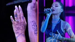 Ariana Grande SHOWS OFF Her Wedding Band During Performance at iHeartRadio Music Awards