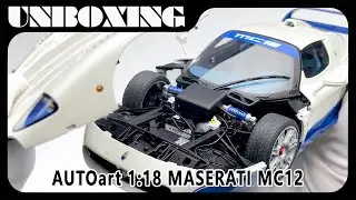 MASERATI MC12 / 1:18 diecast car model by AUTOart / unboxing