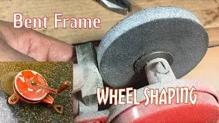Damaged Hand Cranked Grinder Restoration - With Wheel Shaping