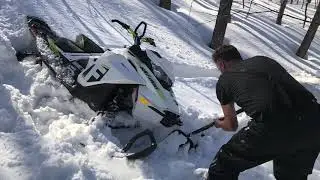 Sledding Michigan Huron Mountains - April 2018