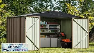 Greesum Outdoor Storage Shed 6 x 8 ft. Utility Tool Shed Metal Review