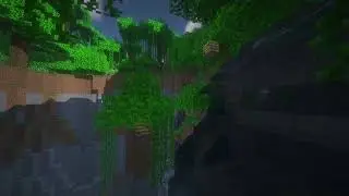 🐒 Minecraft Jungle Waterfall Ambience w/ C418 Music | 2 Hours