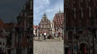 [Baltic travel] Street musician in Riga Town Hall Square