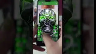 Green Neon Skull Keyboard