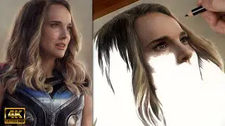 Real Time Drawing  Mighty Thor (Thor Love and Thunder) in Colored Pencil || Part 1