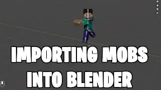 Как импортировать персонажей Minecraft в Blender #blender3d