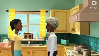 Amanda The Adventurer but in Plotagon: &ldquo;In The Kitchen&rdquo;