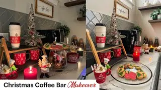 My Cozy Christmas Coffee Bar Makeover🎅 🌲 Coffee Lover 😀