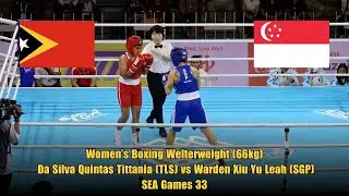 Women&rsquo;s Boxing Welterweight (66kg): Da Silva Quintas Tittania (TLS) vs Warden Xiu Yu Leah (SGP)