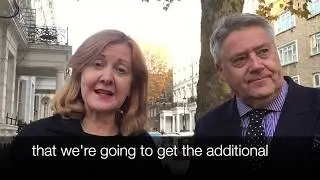Victoria Borwick and Cllr. Malcolm Spalding discuss BID in Earls Court