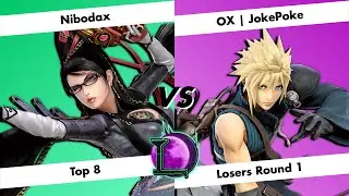 [Lunacity 19] Top 8 Losers Round 1 - Nibodax (Bayonetta) vs OX | JokePoke (Cloud) - SSBU