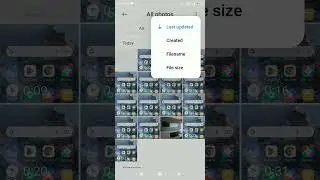 Show file size of videos and photos in Gallery albums  Redmi 7A by Xiaomi sort by File size settings