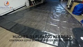 Hughes 31 Furling Headsail - Contender ZZP09 Racing Laminate