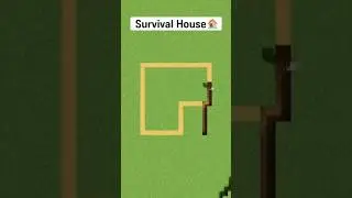 Minecraft Easy Starter Survival House 🏡 | Simple Build (Tutorial 2026)#minecraft #trading #house