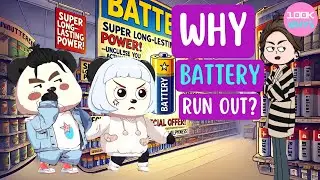 Why Do Batteries Really Run Out?! 🔋👀 | Funny Science by 100K Whys