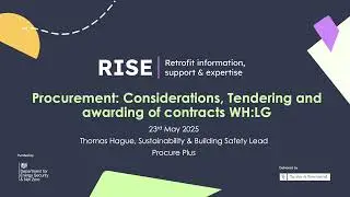 Procurement Considerations, Tendering and Awarding of Contracts | RISE Masterclass