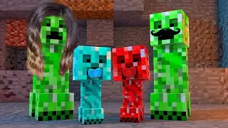 A FAMÍLIA CREEPER NO MINECRAFT!