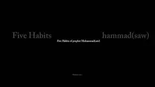 Five Habits of prophet Muhammad saw 🥰💗#islam #islamic #muhammadﷺ #viral #viralshorts #shorts