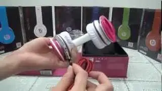 Best Quality Folding Replica Monster Beats By Dr Dre Rose Red  Solo HD Headphone Unboxing