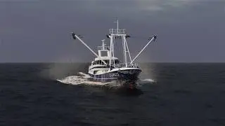 C Job | Padmos Beam Trawler in heavy weather
