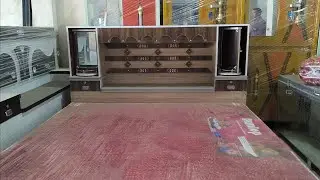 Double bed design particle board bed design प्लाई board बेड डिजाइन #skfurniture#beddesign #doublebed
