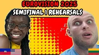 REACTION TO Eurovision 2025 Semifinal 1 Rehearsal Snippets | FIRST TIME WATCHING