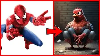 💥 AVENGERS SUPERHEROES but CHICKENS  All Characters (Marvel & DC)