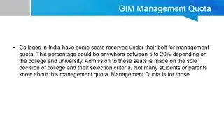 Direct Admission in GIM through Management Quota Seat | Call@8115575843 | MBA Admission 2022