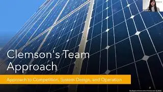 Solar District Cup 2020 Competition Event: Clemson University