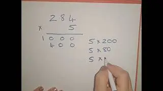 Expanded Method for Multiplication. #education #learning #maths