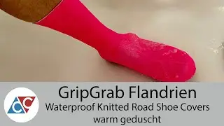 GripGrab Flandrien Waterproof Knitted Road Shoe  Covers - warm geduscht
